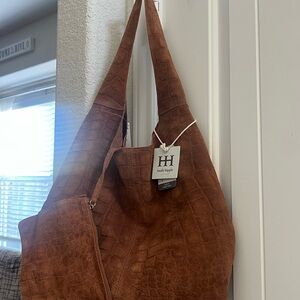 Haute Hippie Tan Hobo Bag